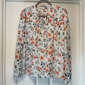 LOFT women’s tie front blouse